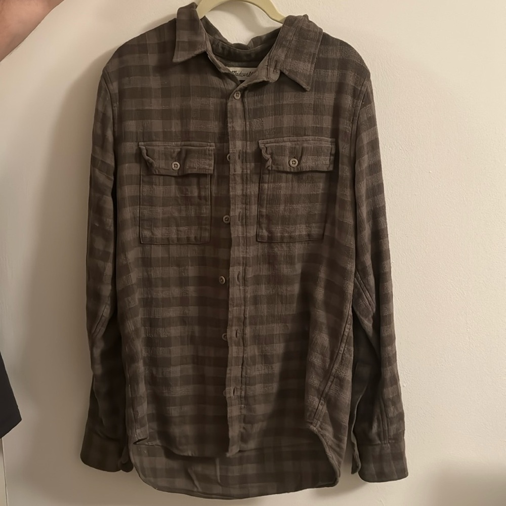 Madewell Perfect Fit Flannel Shirt Size Small